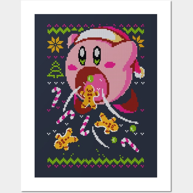 Cute Monster - Christmas Ugly Sweater Wall Art by BlancaVidal